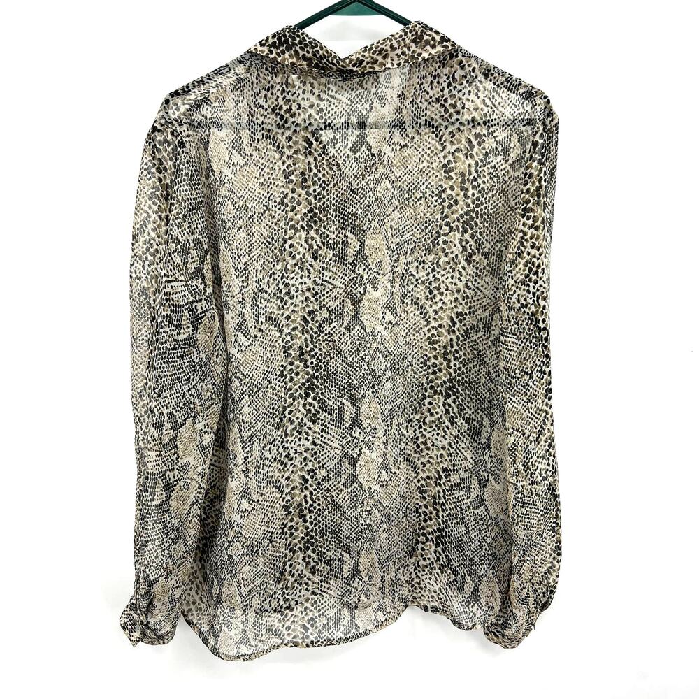 Worthington Vtg Brown Python Snake Skin Full Shee… - image 4